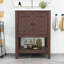  Meuble-lavabo simple 24 po avec comptoir en céramique Neval-1137469299