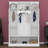 Hall Tree With Bench And Shoe Storage, Hall Tree With Adjustable Shelves, Cabinets, Entryway Organizer With 7 Hooks-2051566580