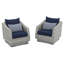 Chaise de patio avec coussins Sunbrella Fionnula-49312528