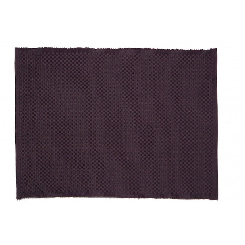 Ensemble de 4 napperons en coton Labrittany, Brun chocolat