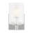Luisa bath wall sconce with clear fluted glass shades-684034251-684034234