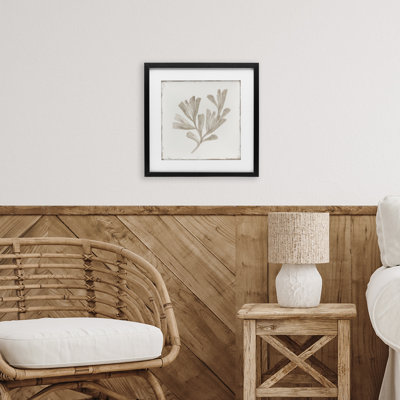 Coral Reef Drift, impression sous verre encadrée, design par Lily K.
