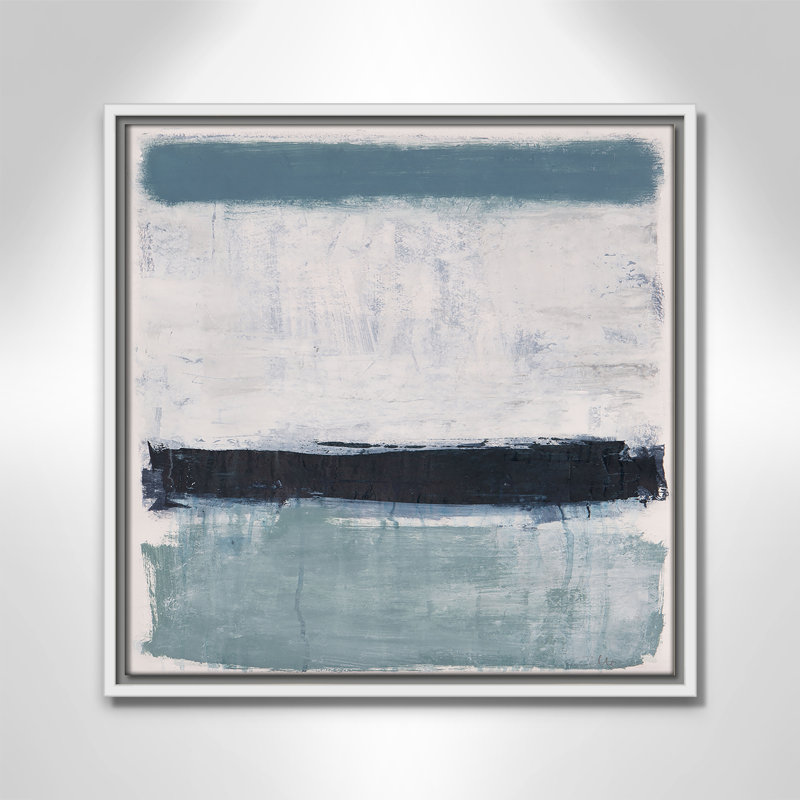 «Coastal Delight I», reproduction carrée par Casa Fine Arts, Cadre flottant blanc, H 17,5 po x l 17,5 po