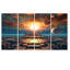 «The Way Through Time Sci-Fi Galaxy», ensemble d'art mural City Fantasy 4 pièces-106423667
