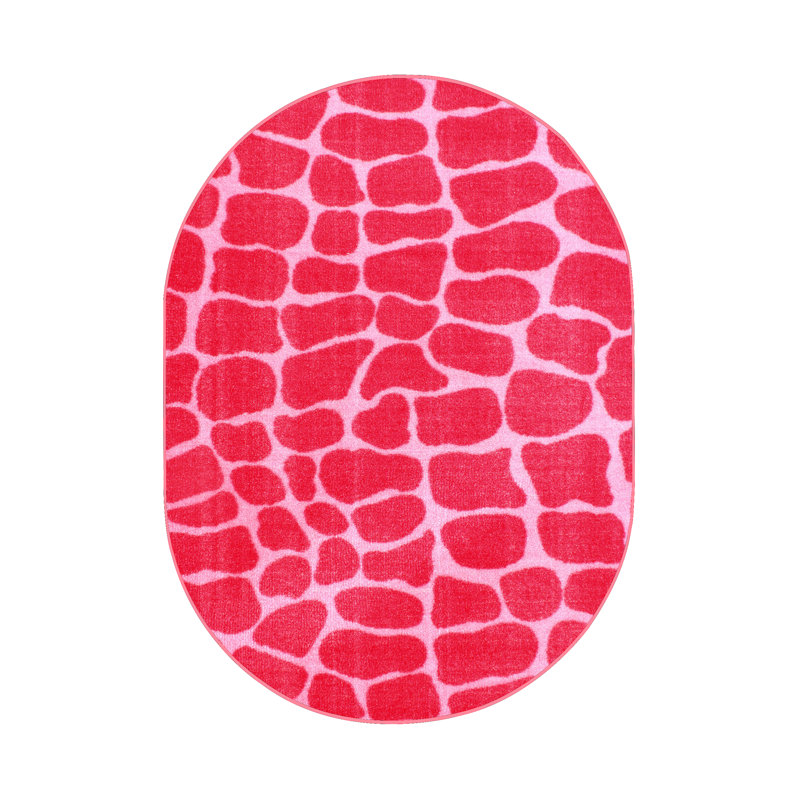 Tapis crocodile rose Furnish My Place, Ovale 7 pi x 9 pi