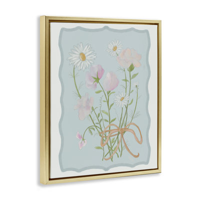 Cadre flottant Spring Cottage Clippings, design par Leslie Hermosa