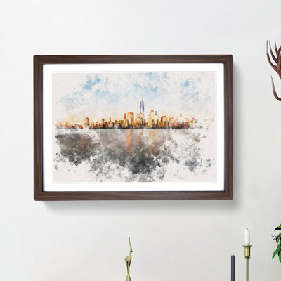 The New York Skyline - Picture Frame Painting Print