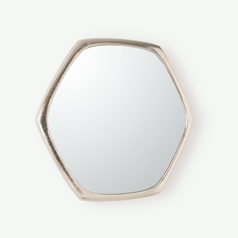 Hudson Hexagon Metal Mirror