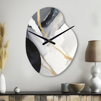 Horloge murale asymétrique en métal Pisani