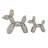 Porcelain Ceramic Balloon Dog Decorative Sculpture Set-51955249