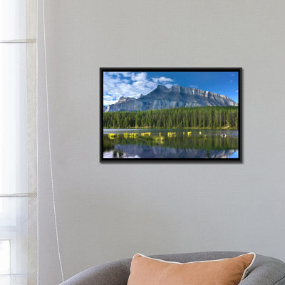 Mount Rundle And Boreal Forest Reflected In Johnson Lake, Banff National Park, Alberta, Canada II by Tim Fitzharris - Gallery-Wrapped Canvas Giclée