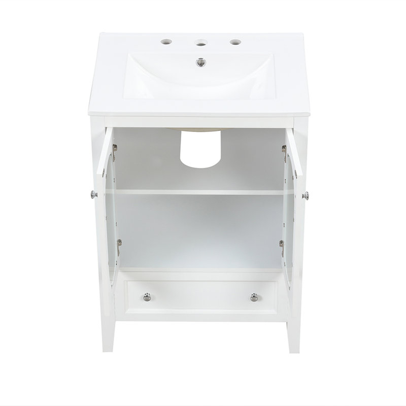 Armoire de meuble-lavabo avec tiroir et portes