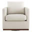 Fauteuil pivotant rembourré avec repose-pieds Bobbi-120869768