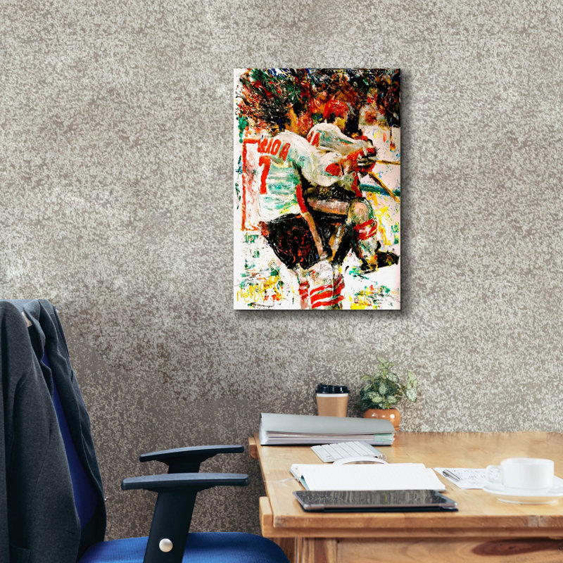 «Red Barrel Studio» par Murray Henderson, reproduction d'art sur toile, H 26 po x l 18 po x P 0,75 po