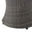 Élégante table d'appoint pour l'extérieur - côté P 20,15 po en gris Facile d'entretien-55780070