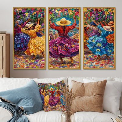 Fêtes mauves et célébrations au Salvador II - Ensemble d'art mural Salvador