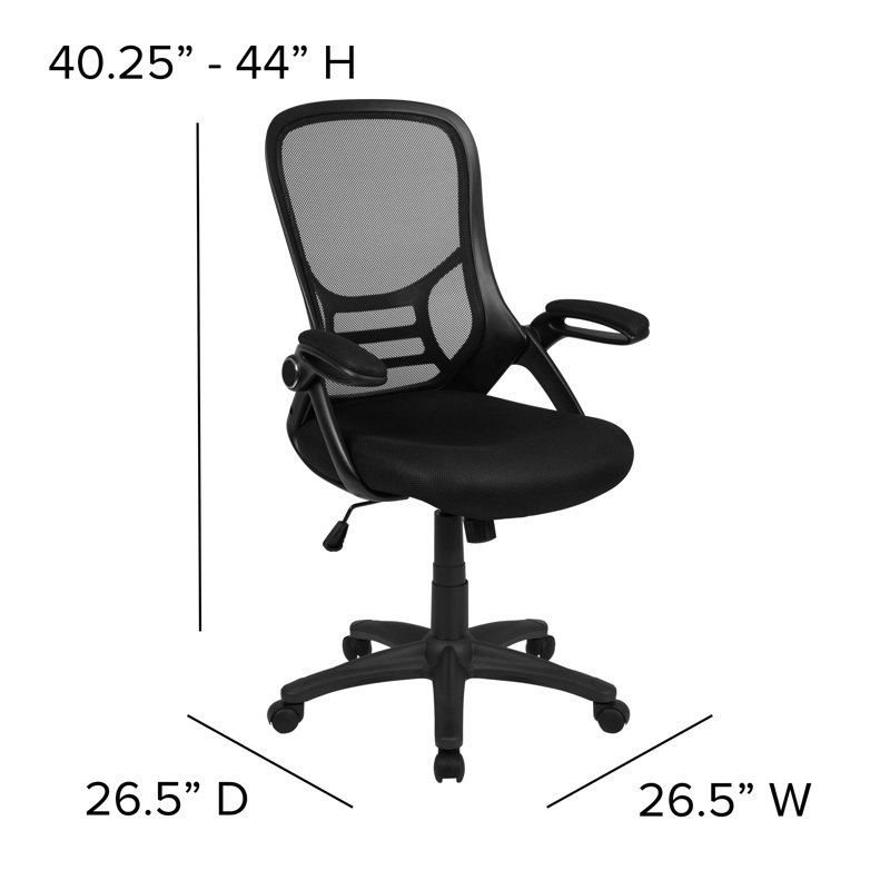 Chaise de bureau ergonomique Cappello, Noir