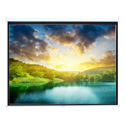 17 Stories Manual Projector Screen Projector Screen