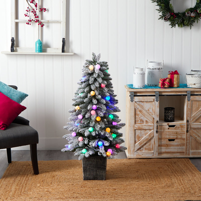 Arbre de Noël épinette 4 pi avec 40 lumières DEL