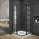 35-36" W X 72" H  Semi-Frameless Shower Door