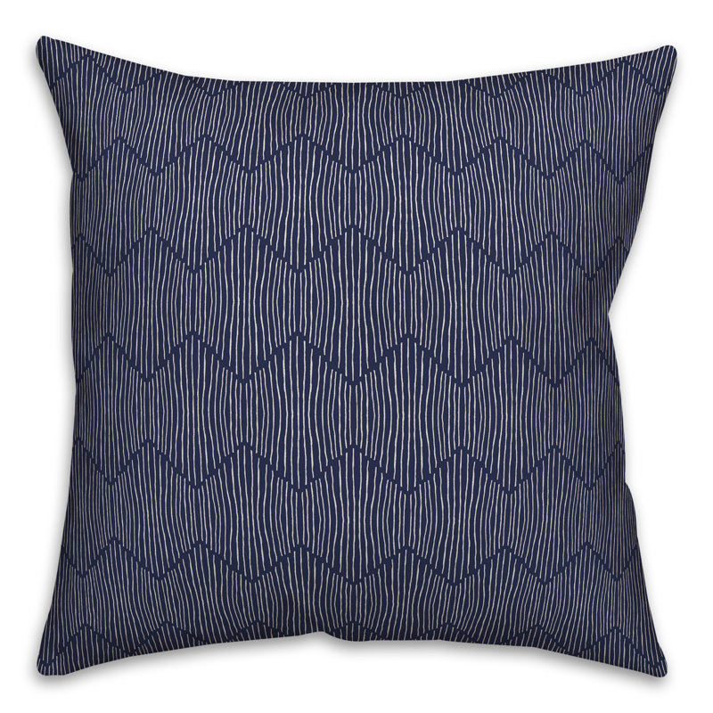 Geometric Throw Pillow, Navy, 20" x 20"