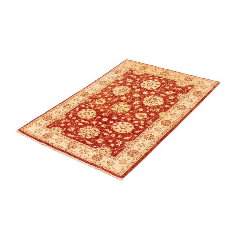 Tapis rouge foncé Chobi Finest 4 pi 0 po x 6 pi 1 po