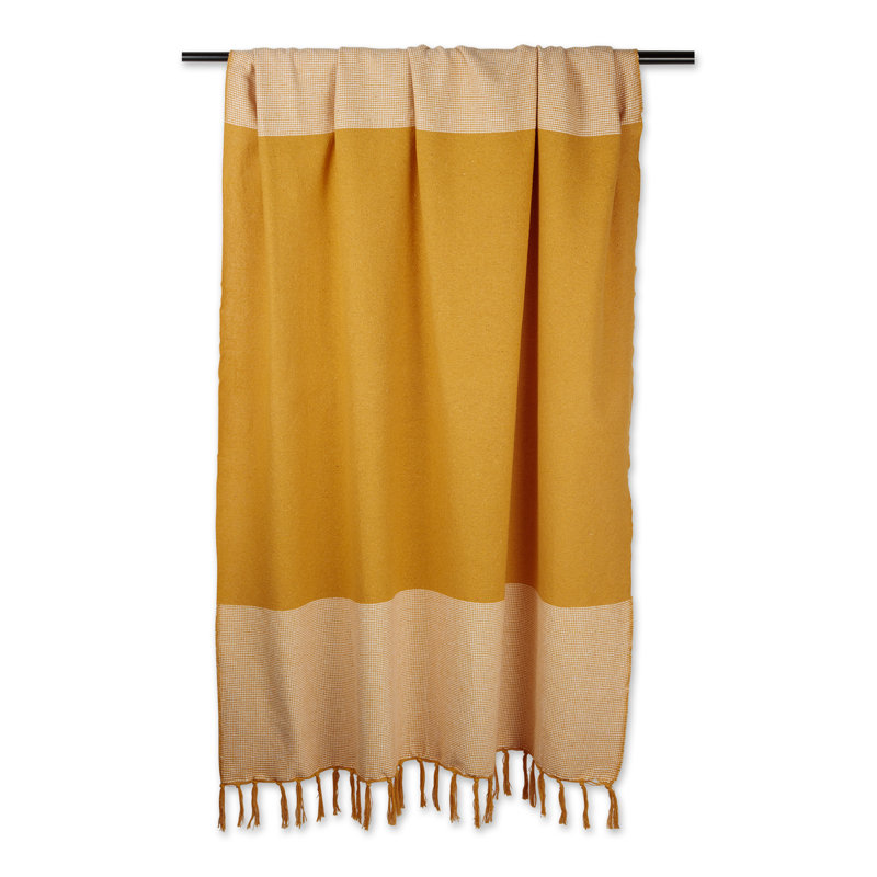 Plain Weave / Muslin Throw Blanket, Honey Gold