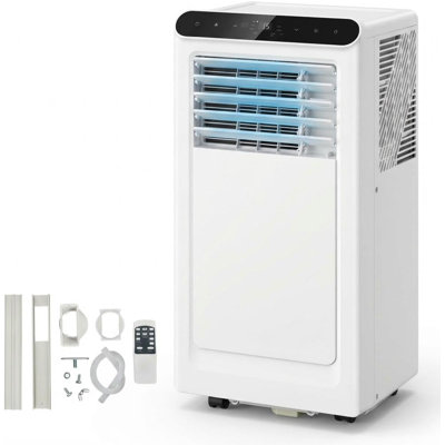 Portable Air Conditioner, 10000 BTU AC Unit with Heat, Up to 450 Sq ft Room AC, 4-in-1 Cooling Heating Dehumidifier Fan, Remote, 24H Timer, Sleep Mode, Window Kit