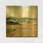 «Vermillion Landscape I» par Katrina Pete, art mural en métal doré, 24 po x 24 po-1397661336