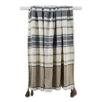 Throws Chevron Print Hand Woven Throw Blanket