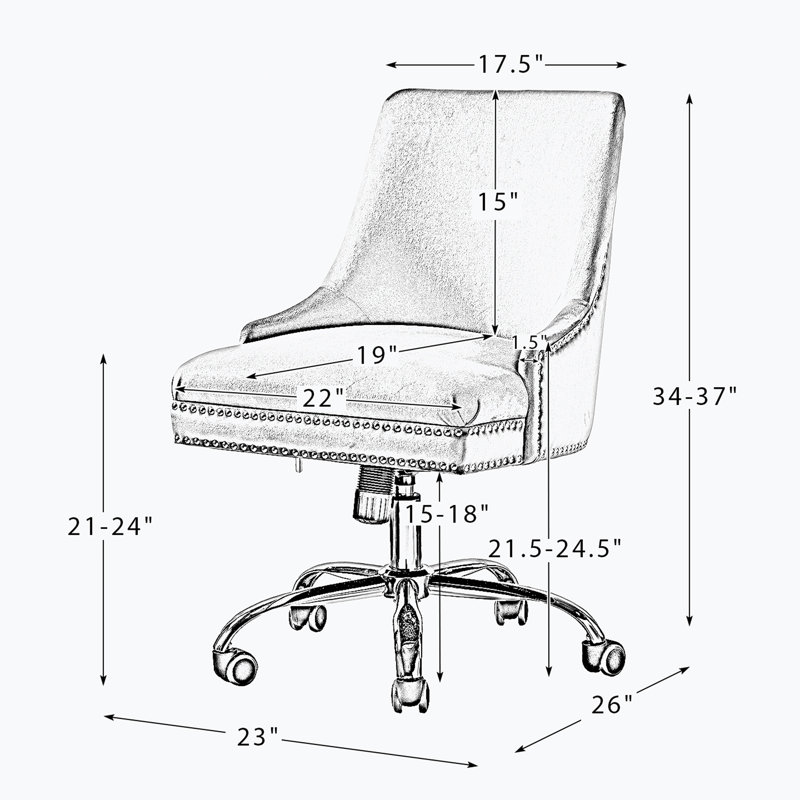 Chaise de travail soigneusement conçue