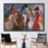 African Jazz Musicians Oil Painting Print: Pianist and Singer Wall Art Poster