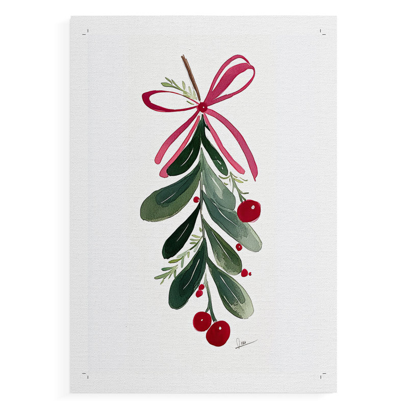 Art de Noël des Fêtes de Noël - impression sur toile seulement - non encadrée