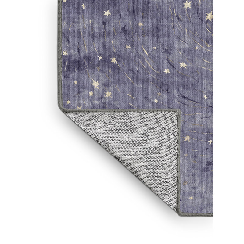 Machine Washable Gray Area Rug, Runner 2' x 5'