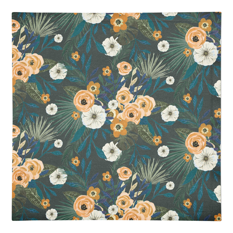 Serviette en coton 10 "Tropical, Vert