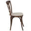 Arquit Series Stackable Wood Cross Back Bistro Dining Chair with Cushion-1880886580-1980228610