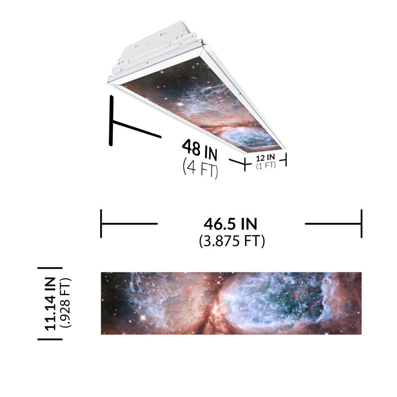 Astronomy Rectangle Fixture Component Ceiling Light