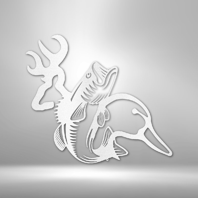 Décoration murale en métal découpé au laser pour animaux sauvages, H 23 po x l 23,5 po x P 0,5 po, Blanc