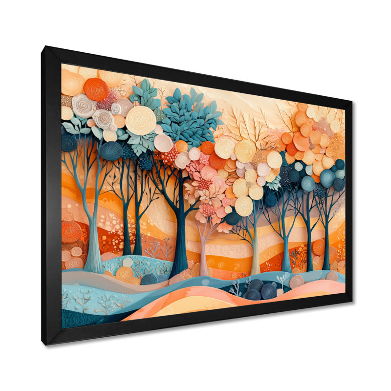 «Ingurs 4 Seasons Forest Trees Dream Fragments II», art mural sur toile forêt, Reproduction encadrée d'une seule photo