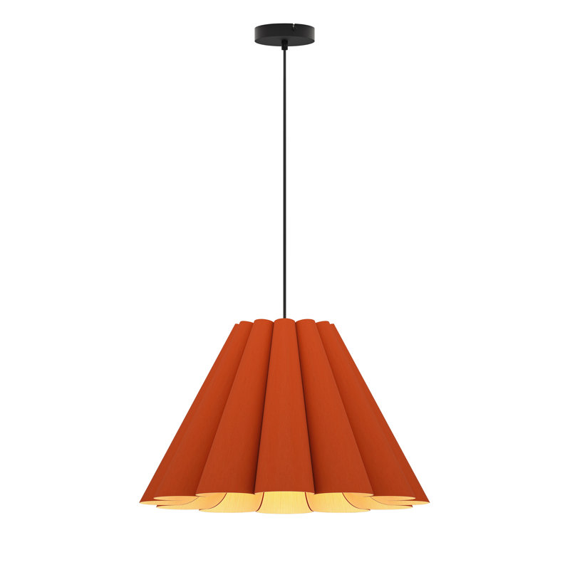 Luminaire suspendu moyen Lora 56, Terracotta, H 14,3 po x l 22,8 po x P 22,8 po