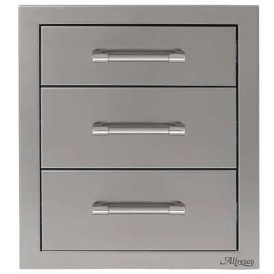 Alfresco 16.81'' W Stainless Steel Side Drawer