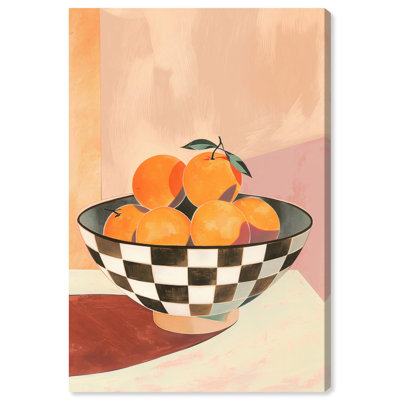 Art rétro sur toile, lueur orange