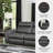Vasilijus 113'' Faux Leather Power Reclining Sofa