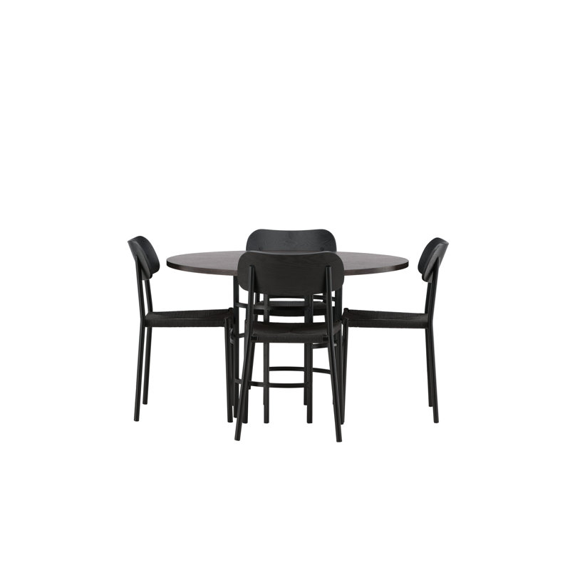 Mordenhill 4 -Person Dining Set, Brown