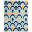 Tapis intérieur / extérieur Hayworth - bleu-341436886
