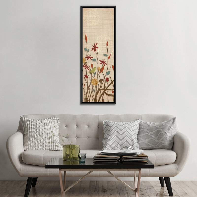 « pré fairgrounds i », reproduction d’impression sur toile tendue, H 48 po x l 16 po x P 1,5 po, Cadre noir
