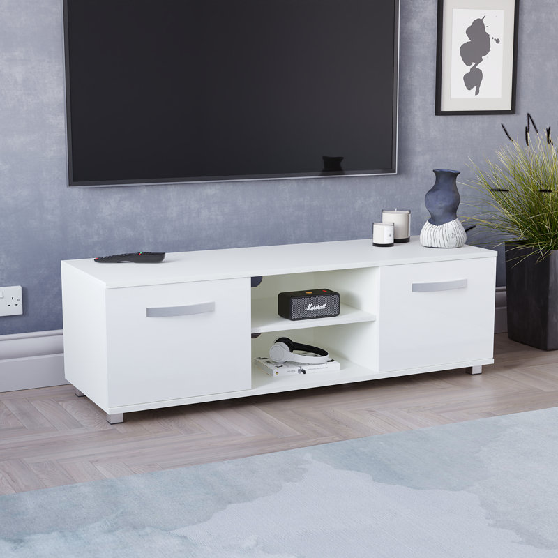 Muskoka TV Stand for TVs, White, 38 cm H x 120 cm W x 40 cm D
