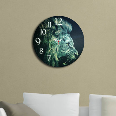 Horloge murale élégante Elegant, 15,7 po de diamètre | 100% panneau de fibres à densité moyenne avec une épaisseur de 0,2 po | Décoration élégante pour le salon, le bureau et la chambre à coucher | Design moderne, parfait pour l'élégance et la