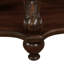 Table basse ovale en bois de 42 po pour le salon, 2 tablettes solides, couleur cerise, pièce de procédure d'assemblage facile, bois, couleur, rangement à tablettes ouvertes, installation,