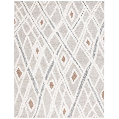 Addelyn Striped Wool Hand Tufted Area Rug